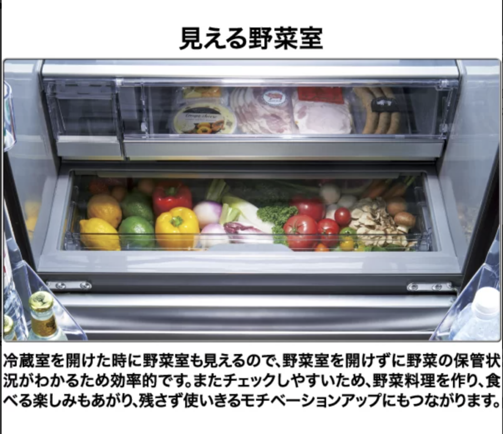 AQUA冷蔵庫「見える旬鮮野菜室」や「見えるTWIN LED野菜室」